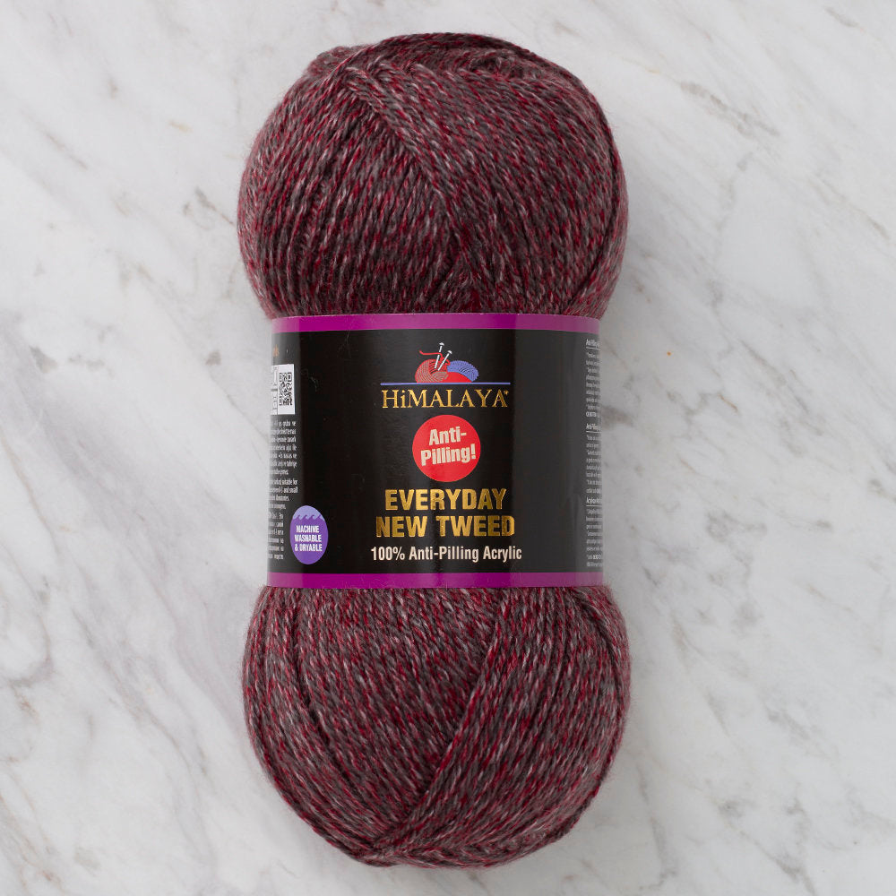 Himalaya Everyday New Tweed Mürdüm El Örgü İpliği - 75119